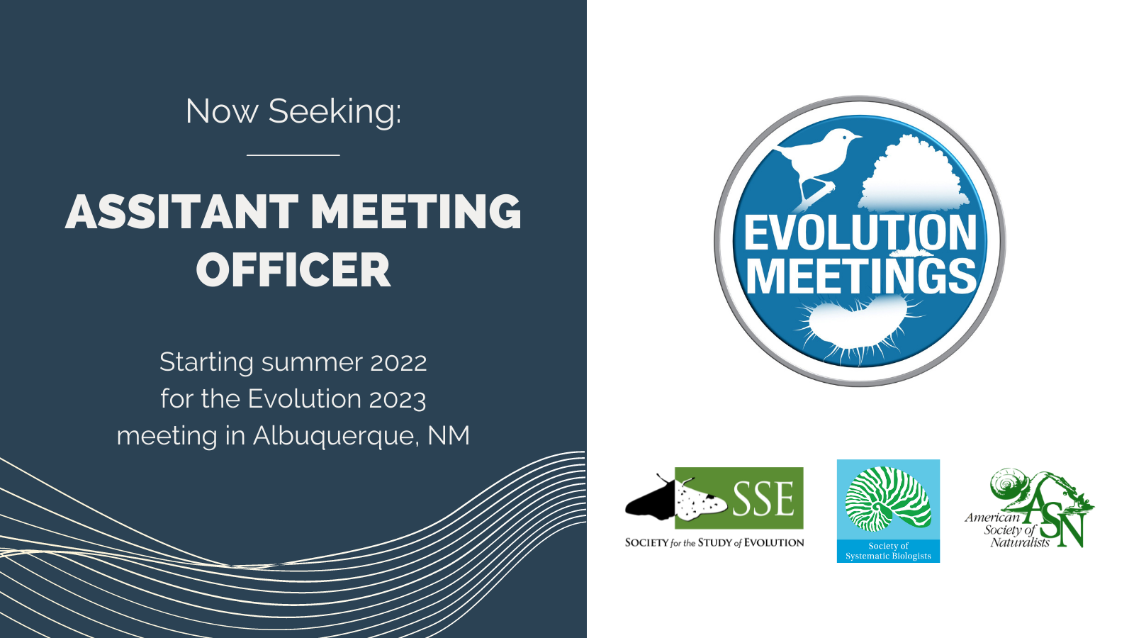 Evolution Meetings Seek Assistant Meeting Officer for 2023